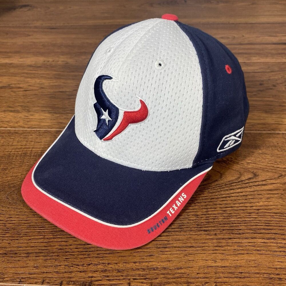 Vintage Houston Texans Hat Reebok NFL Equipment Adjustable Strapback Cap Blue
